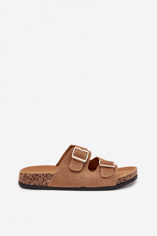 naiste plätud Ze Kuldset värvimi neetide ja pandlagami I Przeszyciami pruunid värvi Lunera