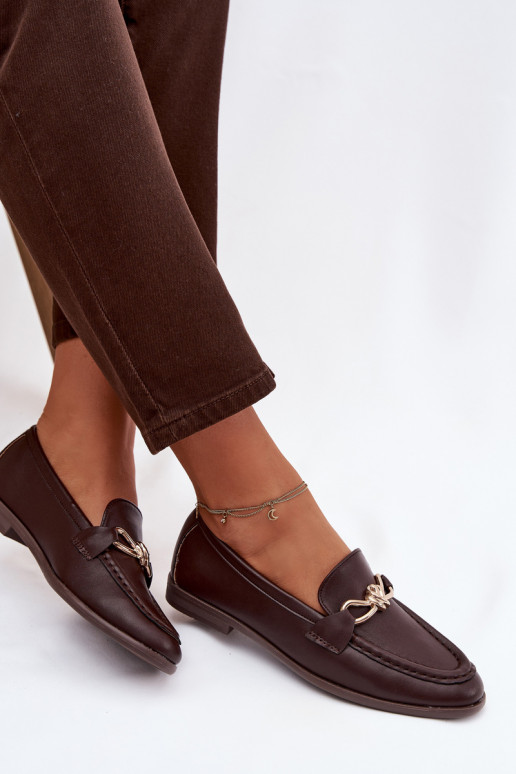 Mokassiinid Pealiste omad Koos Ornate Detalem Czekoladosissee Rosynne