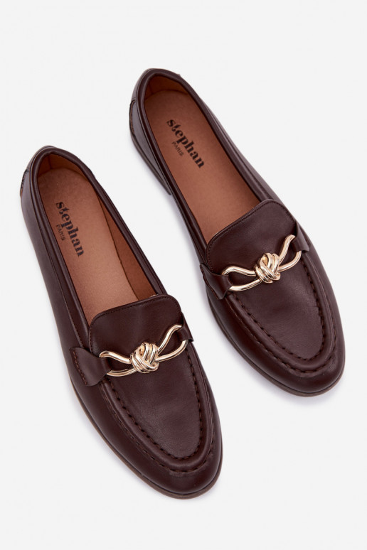 Mokassiinid Pealiste omad Koos Ornate Detalem Czekoladosissee Rosynne