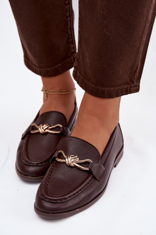 Mokassiinid Pealiste omad Koos Ornate Detalem Czekoladosissee Rosynne