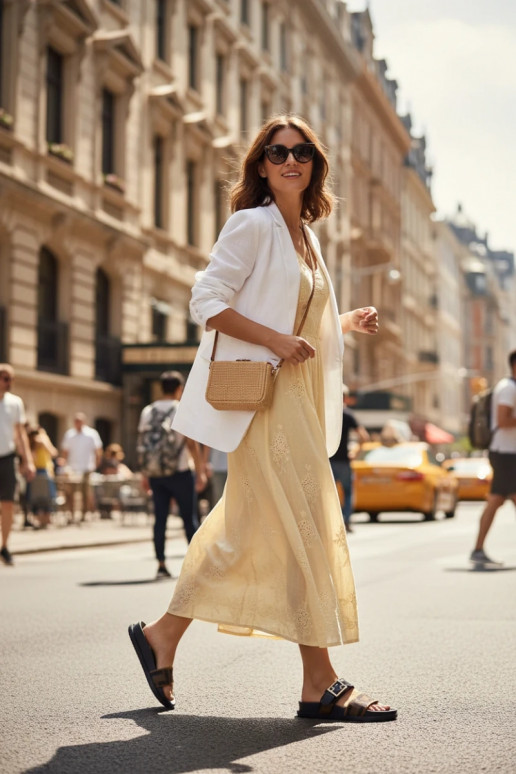 Naisten sussid kuldsete pandladega, must värv