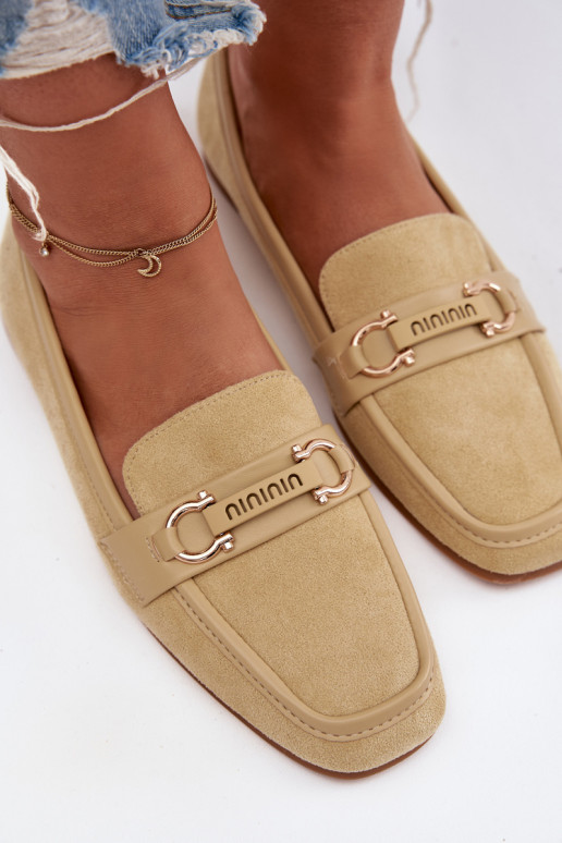 Mokassiinid Mokassiinid Pealiste omad Koos Ornate Element Kollased Evelora