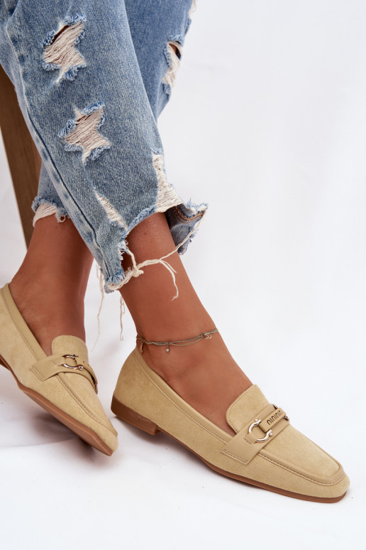 Mokassiinid Mokassiinid Pealiste omad Koos Ornate Element Kollased Evelora