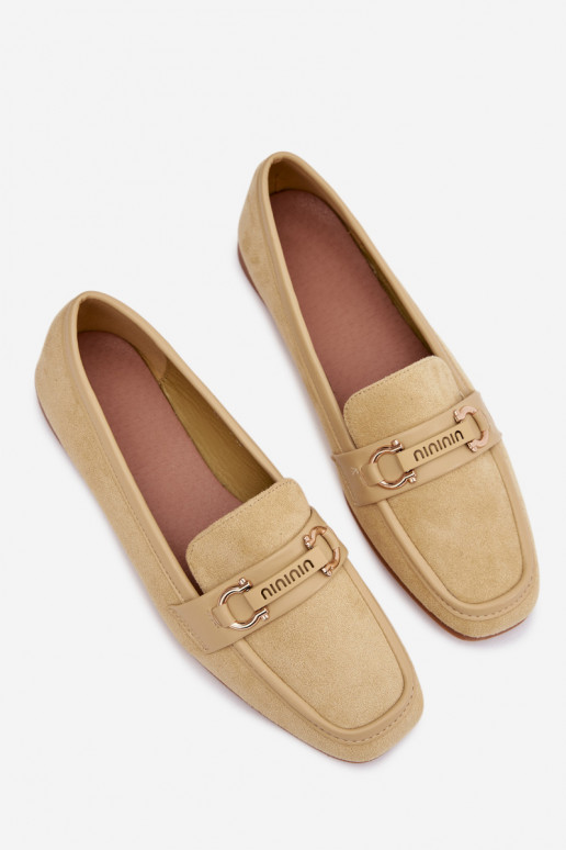 Mokassiinid Mokassiinid Pealiste omad Koos Ornate Element Kollased Evelora