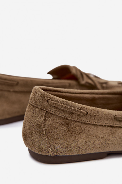 naiste mokassiinid narmastega Rohelist värvi Janelisse