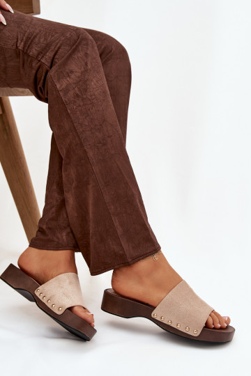 naiste plätud Ze Kuldset värvimi Pealastud beeži värvi Ferinna