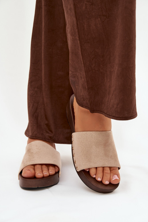 naiste plätud Ze Kuldset värvimi Pealastud beeži värvi Ferinna