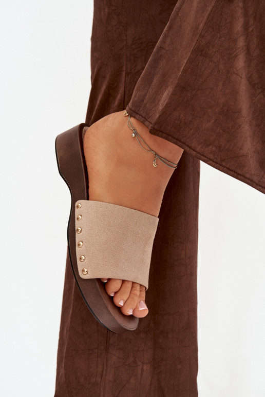 naiste plätud Ze Kuldset värvimi Pealastud beeži värvi Ferinna