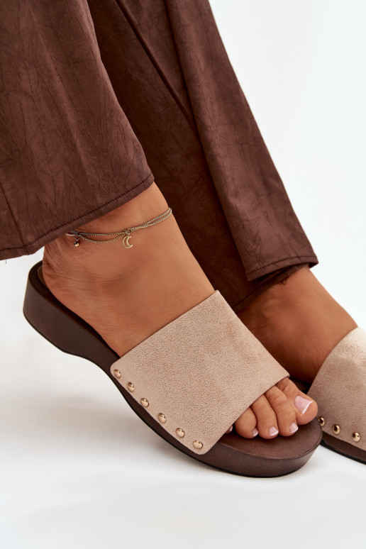 naiste plätud Ze Kuldset värvimi Pealastud beeži värvi Ferinna