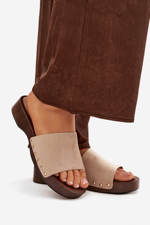 naiste plätud Ze Kuldset värvimi Pealastud beeži värvi Ferinna