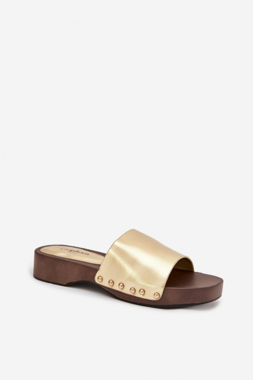 naiste plätud neetidega Kuldset värvi Terissa