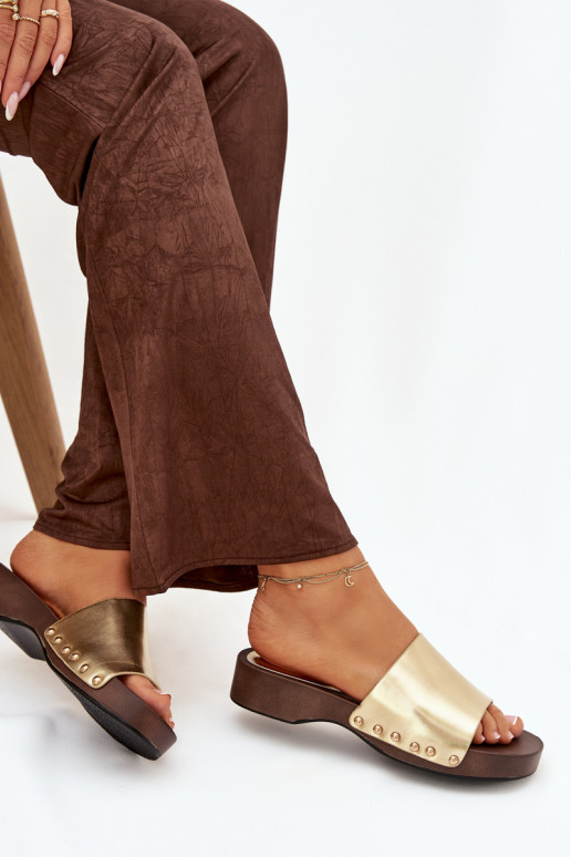 naiste plätud neetidega Kuldset värvi Terissa