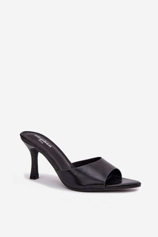 Laque naiste plätud kõrge jämeda kontsaga msuud Lirissa