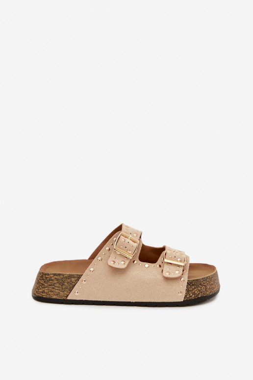 naiste plätud Ze Kuldset värvimi neetide ja pandlagami Ja trukid Elevandiluu värvi Tervina