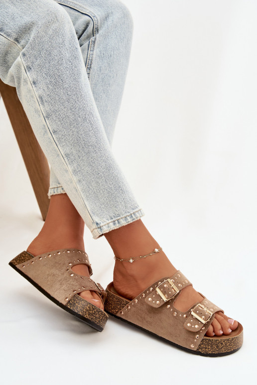 naiste plätud Ze Kuldset värvimi neetide ja pandlagami Ja trukid Khakivärvi Tervina