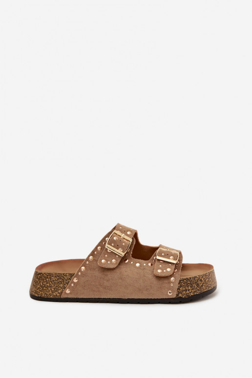 naiste plätud Ze Kuldset värvimi neetide ja pandlagami Ja trukid Khakivärvi Tervina