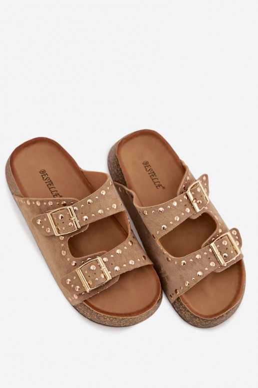 naiste plätud Ze Kuldset värvimi neetide ja pandlagami Ja trukid Khakivärvi Tervina