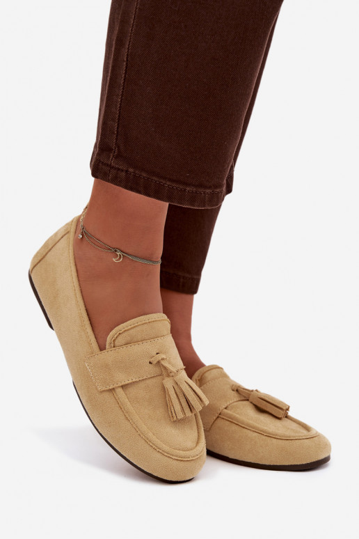 Mokassiinid Pealiste korter narmastega Kollased Sellel onrilisse