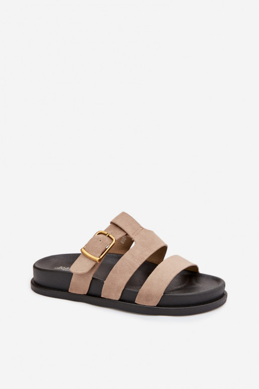 naiste plätud Triipudega I Złotą neetide ja pandlaga beeži värvi Ulirissa