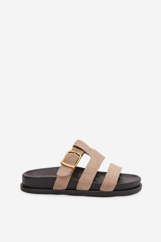 naiste plätud Triipudega I Złotą neetide ja pandlaga beeži värvi Ulirissa