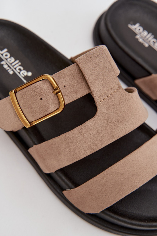 naiste plätud Triipudega I Złotą neetide ja pandlaga beeži värvi Ulirissa