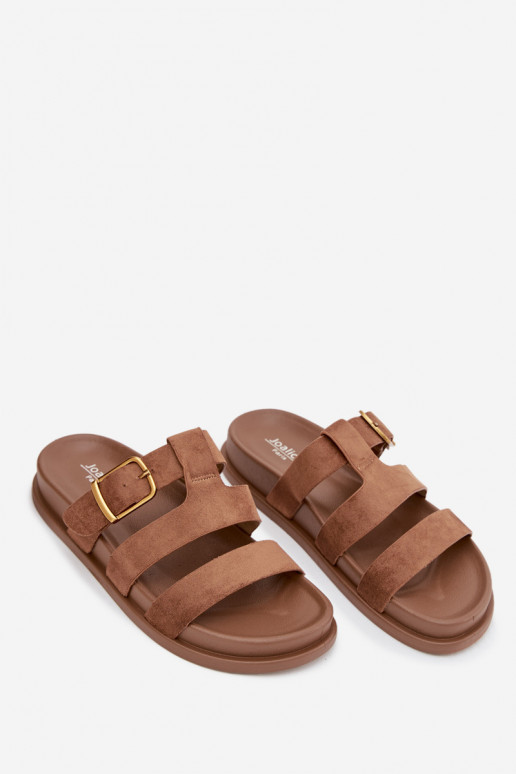 naiste plätud Triipudega I Złotą neetide ja pandlaga pruunid värvi Ulirissa