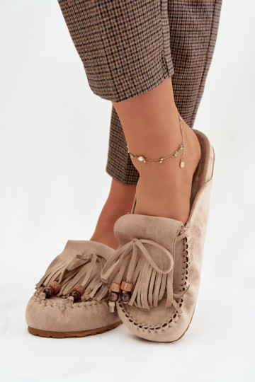 naiste plätud Mule narmastega I Korallidikami beeži värvi Belissa