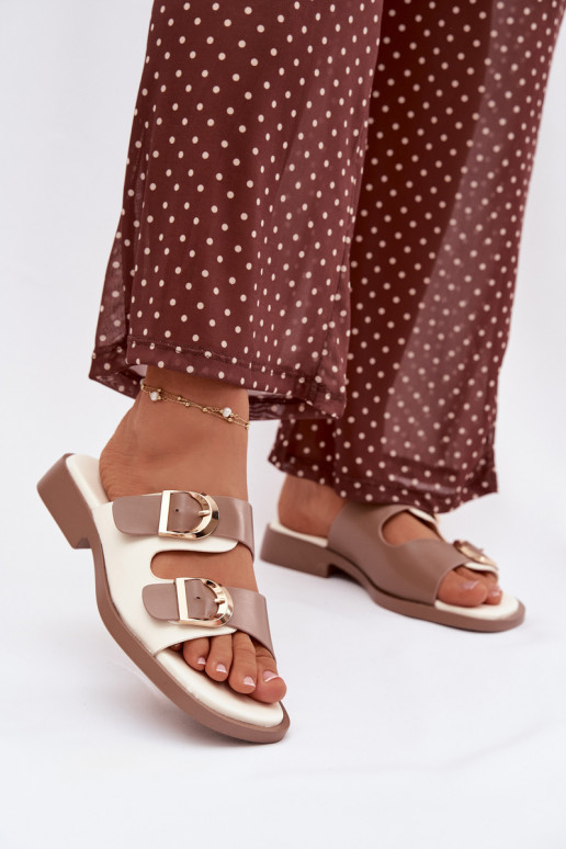 naiste plätud Ze Kuldset värvimi neetide ja pandlagami beeži värvi Danelle