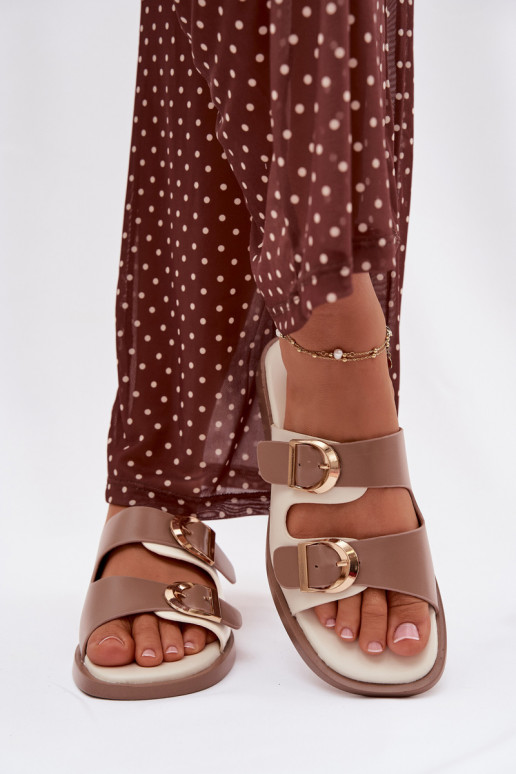 naiste plätud Ze Kuldset värvimi neetide ja pandlagami beeži värvi Danelle