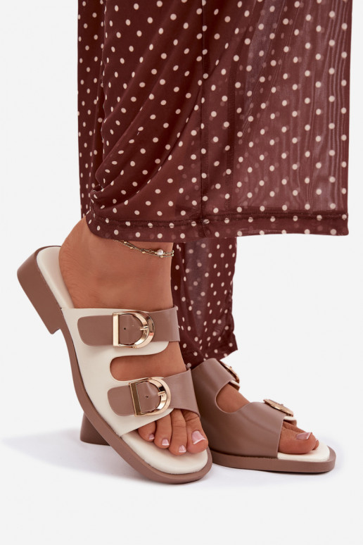 naiste plätud Ze Kuldset värvimi neetide ja pandlagami beeži värvi Danelle