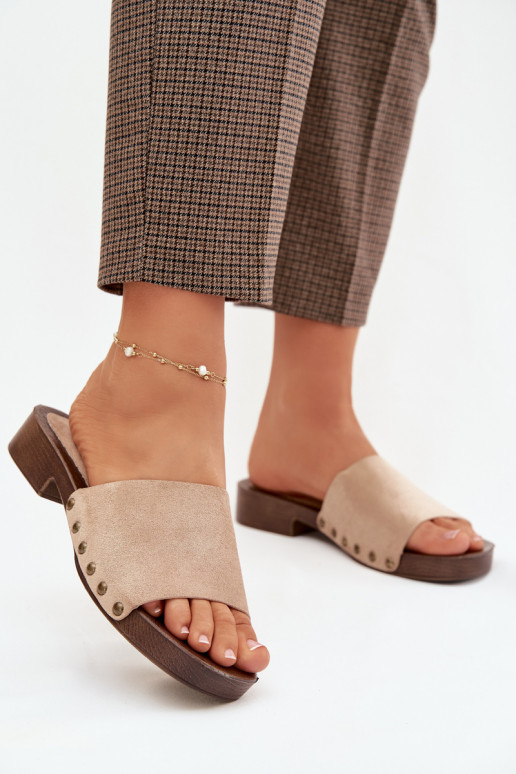 naiste plätud laiade nööridega Ze Kuldset värvimi Pealastud beeži värvi Girella