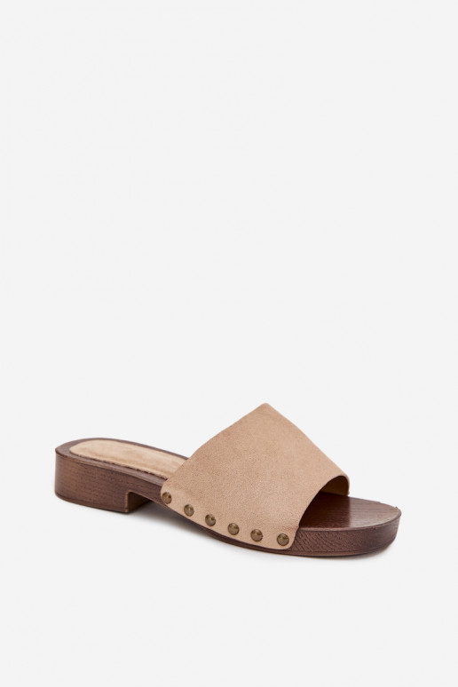 naiste plätud laiade nööridega Ze Kuldset värvimi Pealastud beeži värvi Girella