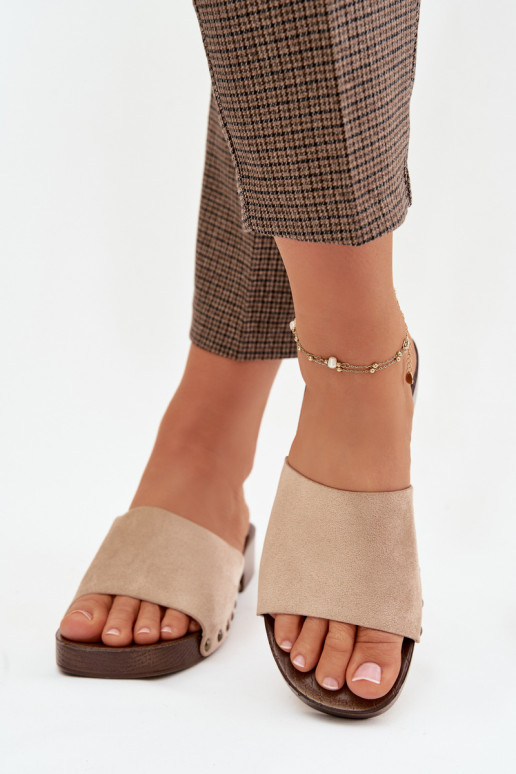 naiste plätud laiade nööridega Ze Kuldset värvimi Pealastud beeži värvi Girella