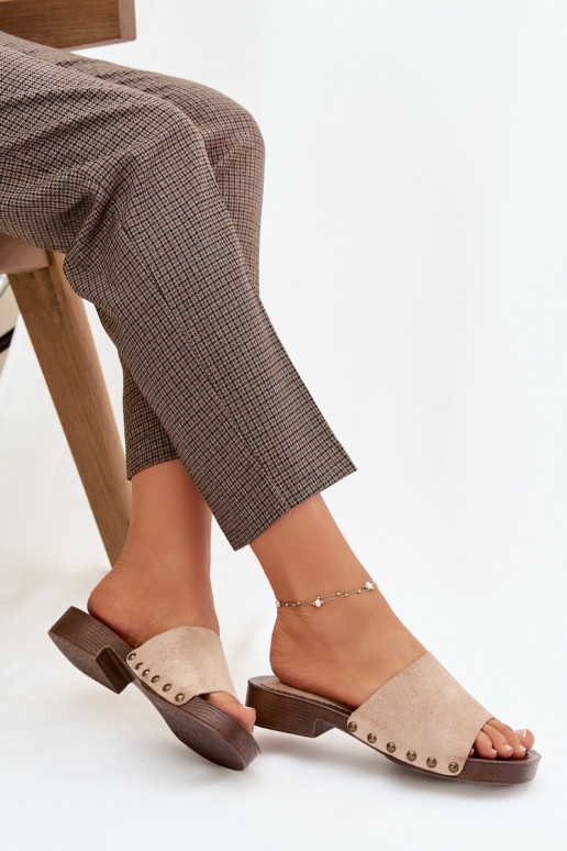 naiste plätud laiade nööridega Ze Kuldset värvimi Pealastud beeži värvi Girella