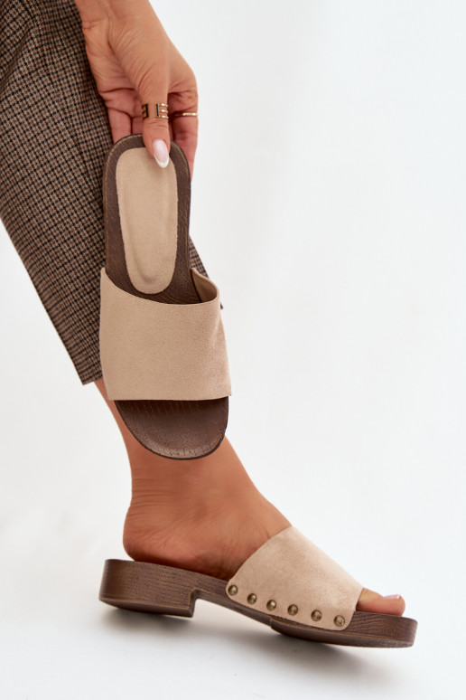 naiste plätud laiade nööridega Ze Kuldset värvimi Pealastud beeži värvi Girella