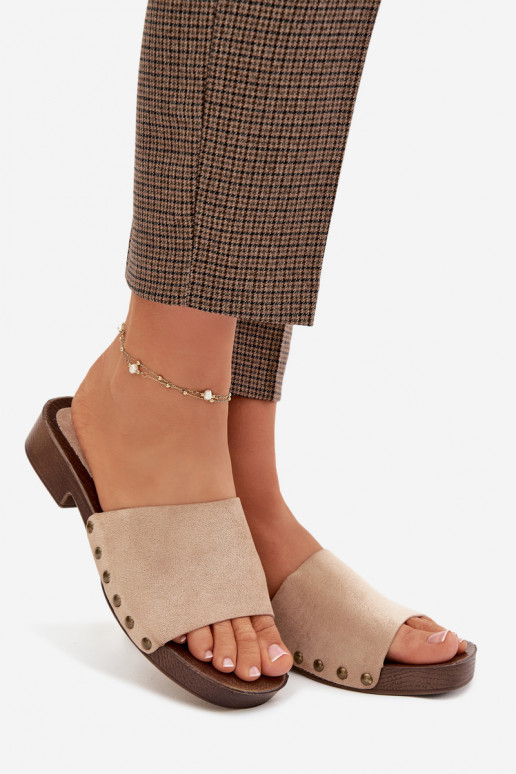 naiste plätud laiade nööridega Ze Kuldset värvimi Pealastud beeži värvi Girella