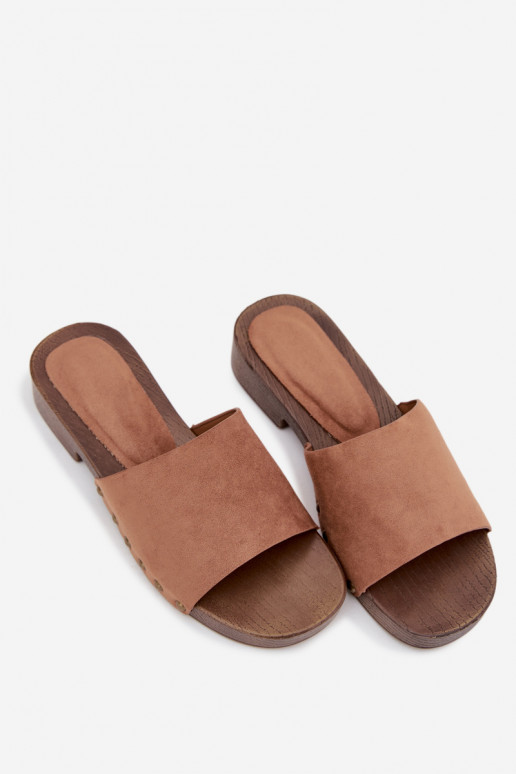 naiste plätud laiade nööridega Ze Kuldset värvimi Pealastud pruunid värvi Girella