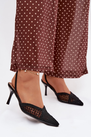 sandaalid Braidist kõrge jämeda kontsaga msuud Hanelis