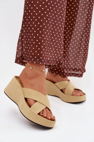 naiste plätud Kiilu pealEco Suedeu Kollased Calorine 2