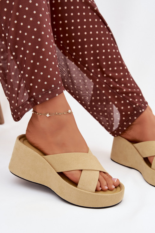 naiste plätud Kiilu pealEco Suedeu Kollased Calorine