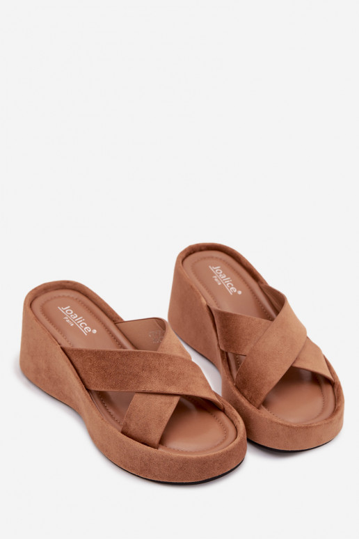 naiste plätud Kiilu pealEco Suedeu pruunid värvi Calorine