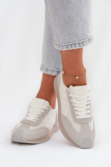 Sneakers tüüpi jalanõud spordijalatsid Pealiste omad Valget-Halli värvi Tarlisse