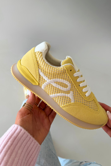 Sneakers tüüpi jalanõud spordijalatsid Pealiste omad Kollased Tarlisse