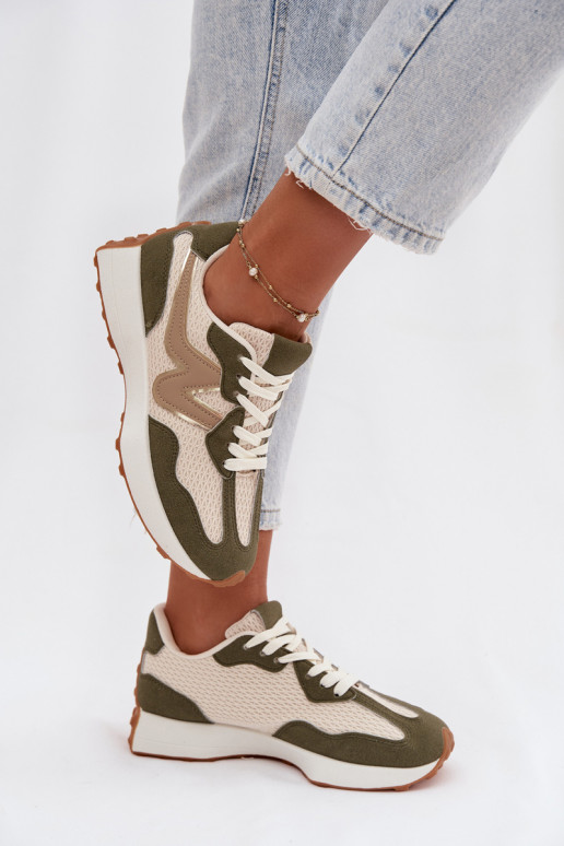 spordijalatsid Pealiste omad platvormiga Rohelist värvi Janelora