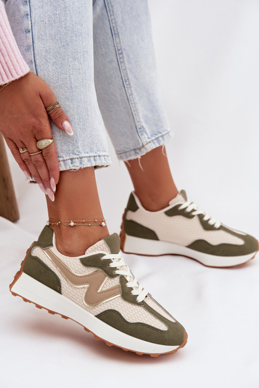 spordijalatsid Pealiste omad platvormiga Rohelist värvi Janelora