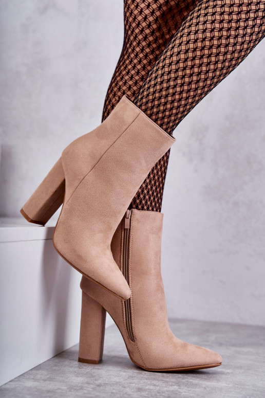 Elegantsed Pealiste poolsaapad beeži värvi Ettany