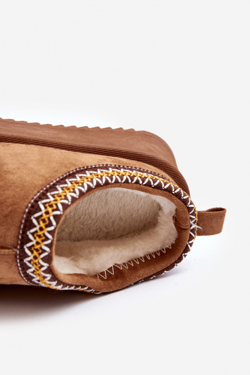 Plätud Paksu talla pealEco Suedeu pruunid värvi Sylva