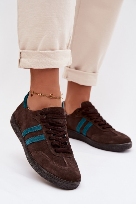 Zazoo N1068 seemisnakhsed Sellel ondal Sneakers tüüpi jalanõud Pealiste omad Czekoladosissee