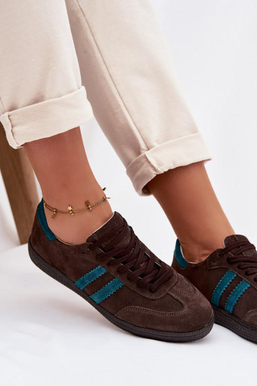 Zazoo N1068 seemisnakhsed Sellel ondal Sneakers tüüpi jalanõud Pealiste omad Czekoladosissee