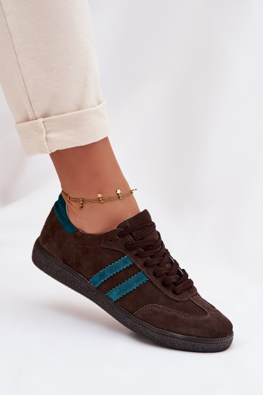 Zazoo N1068 seemisnakhsed Sellel ondal Sneakers tüüpi jalanõud Pealiste omad Czekoladosissee